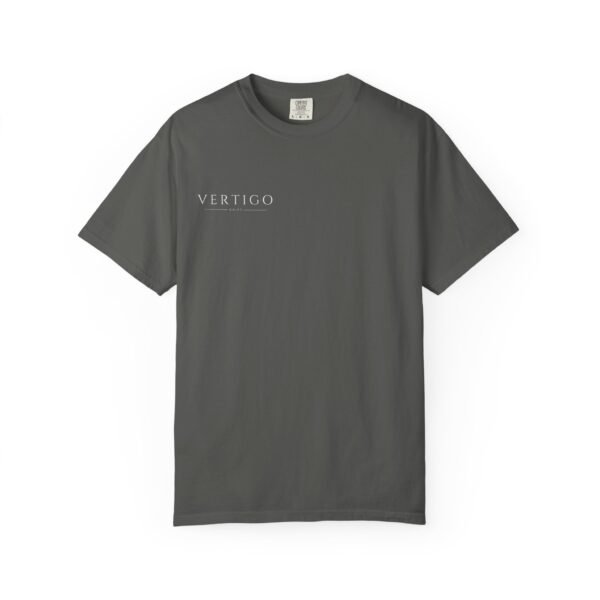 vertigo v monogram t shirt — minimalist gothic logo tee