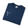 vertigo club graphic tee — 'v' chest logo & back text
