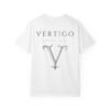 vertigo v monogram t shirt — minimalist gothic logo tee