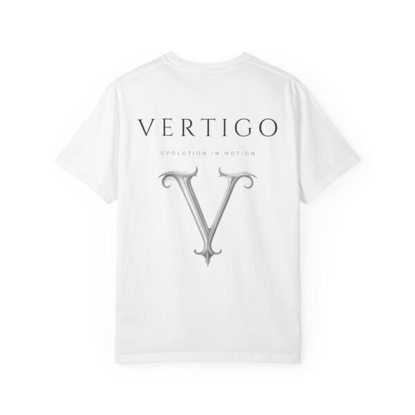 vertigo v monogram t shirt — minimalist gothic logo tee