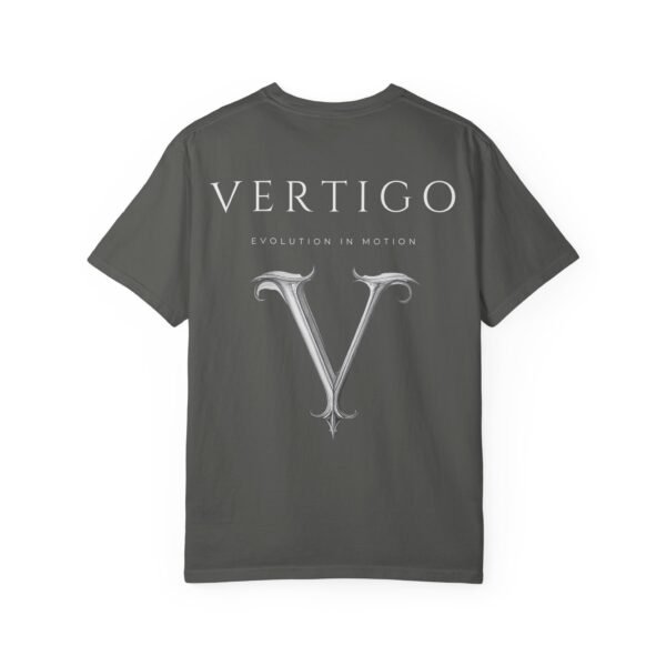 vertigo v monogram t shirt — minimalist gothic logo tee