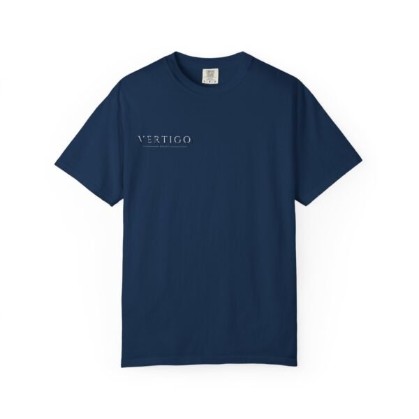 vertigo v monogram t shirt — minimalist gothic logo tee