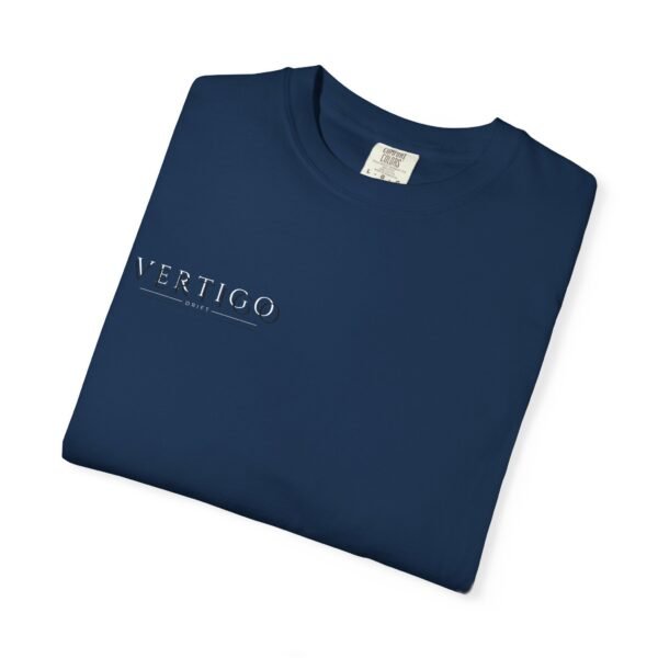 vertigo v monogram t shirt — minimalist gothic logo tee
