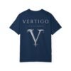 vertigo v monogram t shirt — minimalist gothic logo tee