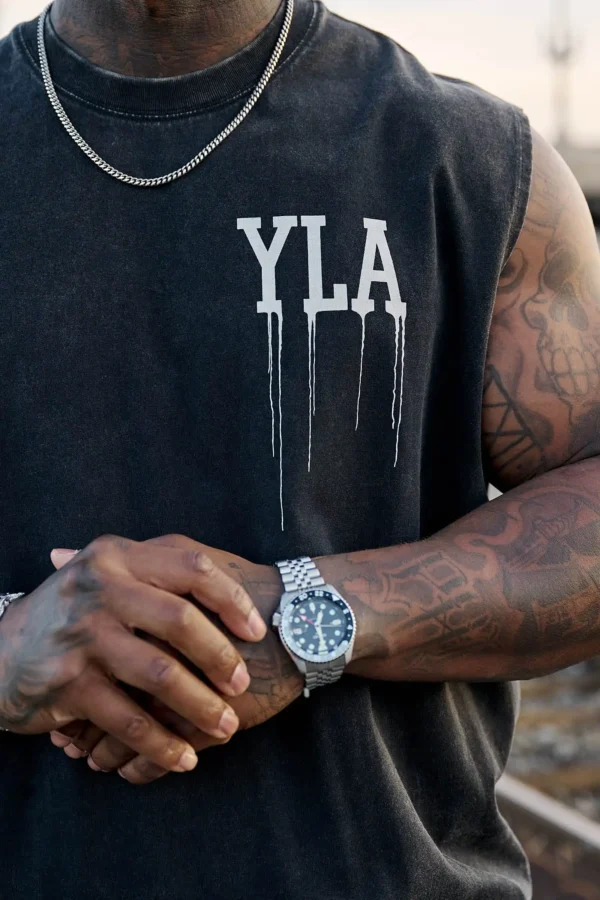 2025 ya nueva camiseta sin mangas para hombre, camiseta sin mangas para gimnasio, entrenamiento de algodón, jersey para hombre, chaleco deportivo con cuello redondo, camiseta interior para hombre