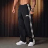 ya jogger pantalones de chándal para hombre gimnasio deportes fitness empalme tiras impresión mediados de cintura pantalones casuales moda hombres ropa pierna ancha pan