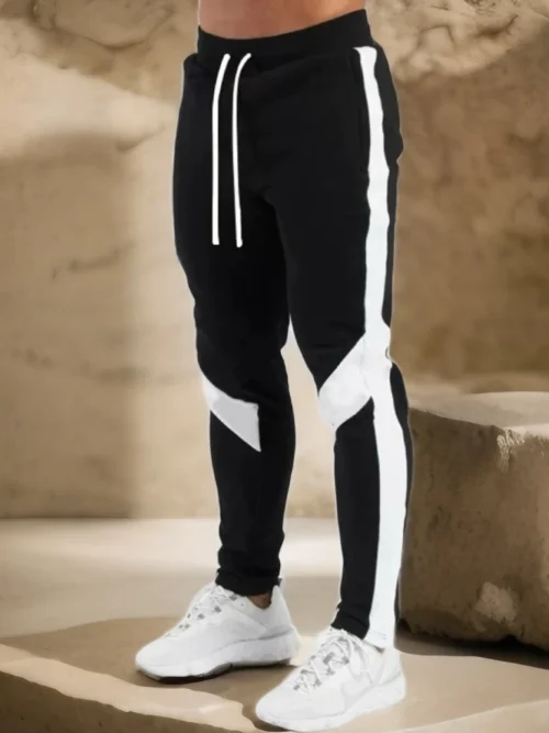 mens joggers casual pants fitness men sportswear tracksuit bottoms skinny sweatpants trousers black gyms jogger track pants