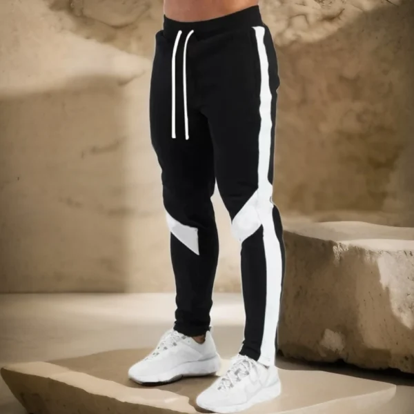 mens joggers casual pants fitness men sportswear tracksuit bottoms skinny sweatpants trousers black gyms jogger track pants