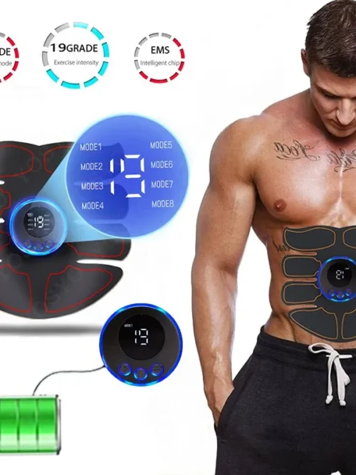 masajeador muscular abdominal abs – estimulador fitness recargable